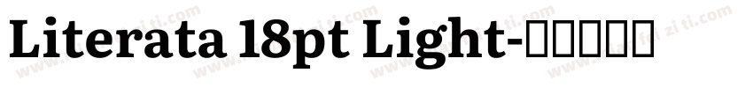 Literata 18pt Light字体转换
